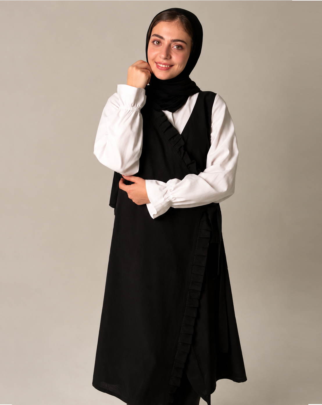 تصویر  مانتو سارافونی فرخنده